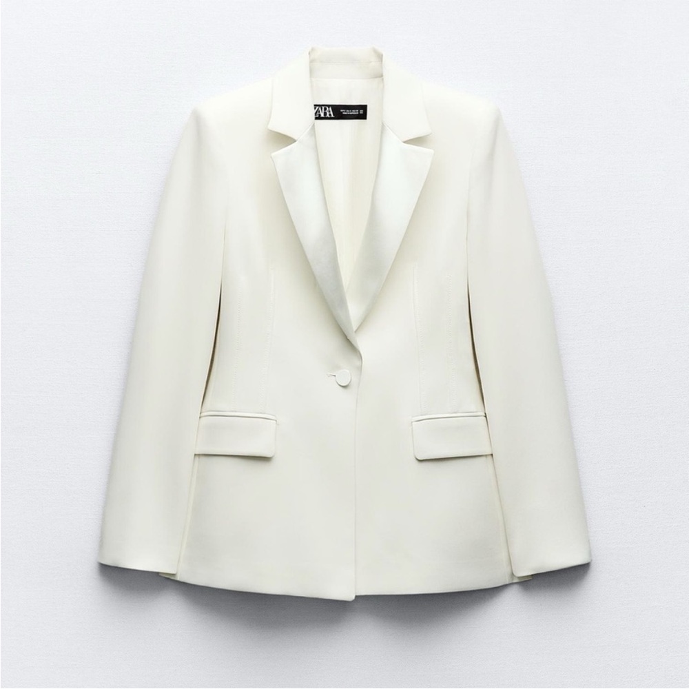 ZARA 2 PIECES MATCHING SET TUXEDO JACKET AND TUXEDO PANTS - Picture 15 of 16